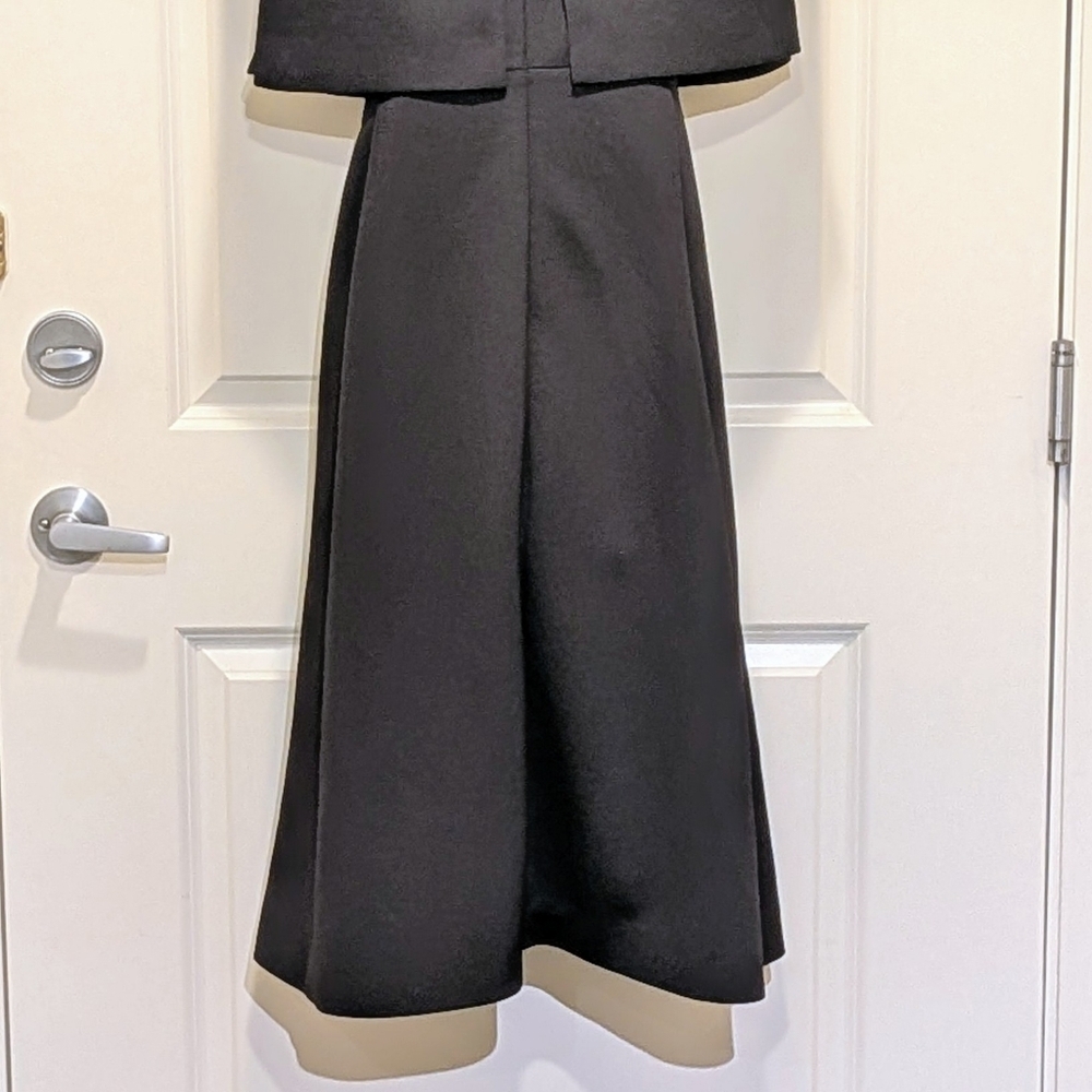 NWT Marie Elie 34 Neoprene Capelet Midi Length Mod Style Dress - Picture 6 of 9